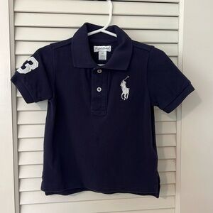 Ralph Lauren navy blue polo shirt - 18M